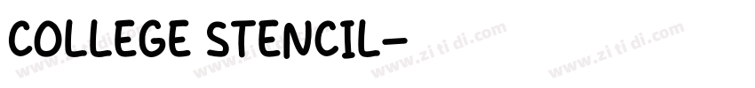 College Stencil字体转换
